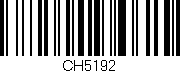 Código de barras (EAN, GTIN, SKU, ISBN): 'CH5192'