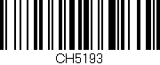 Código de barras (EAN, GTIN, SKU, ISBN): 'CH5193'