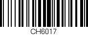 Código de barras (EAN, GTIN, SKU, ISBN): 'CH6017'