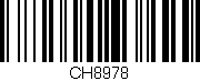 Código de barras (EAN, GTIN, SKU, ISBN): 'CH8978'
