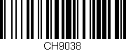 Código de barras (EAN, GTIN, SKU, ISBN): 'CH9038'