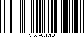 Código de barras (EAN, GTIN, SKU, ISBN): 'CHAFA001DRJ'