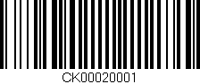 Código de barras (EAN, GTIN, SKU, ISBN): 'CK00020001'