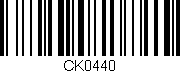 Código de barras (EAN, GTIN, SKU, ISBN): 'CK0440'
