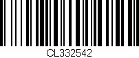 Código de barras (EAN, GTIN, SKU, ISBN): 'CL332542'