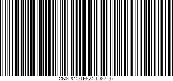 Código de barras (EAN, GTIN, SKU, ISBN): 'CM8PC43TE524/0987_37'