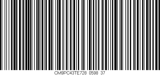 Código de barras (EAN, GTIN, SKU, ISBN): 'CM9PC43TE728/0598_37'