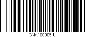 Código de barras (EAN, GTIN, SKU, ISBN): 'CNA180005-U'