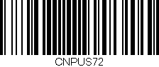 Código de barras (EAN, GTIN, SKU, ISBN): 'CNPUS72'