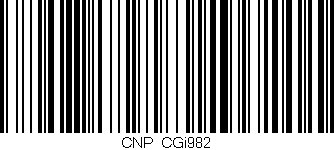 Código de barras (EAN, GTIN, SKU, ISBN): 'CNP_CGi982'