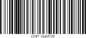 Código de barras (EAN, GTIN, SKU, ISBN): 'CNP_GaM726'