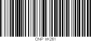 Código de barras (EAN, GTIN, SKU, ISBN): 'CNP_IrK261'