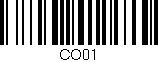 Código de barras (EAN, GTIN, SKU, ISBN): 'CO01'