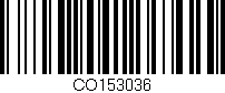 Código de barras (EAN, GTIN, SKU, ISBN): 'CO153036'