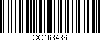 Código de barras (EAN, GTIN, SKU, ISBN): 'CO163436'