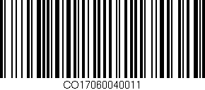 Código de barras (EAN, GTIN, SKU, ISBN): 'CO17060040011'