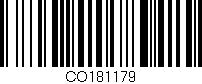 Código de barras (EAN, GTIN, SKU, ISBN): 'CO181179'