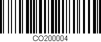 Código de barras (EAN, GTIN, SKU, ISBN): 'CO200004'