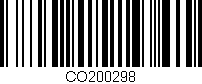 Código de barras (EAN, GTIN, SKU, ISBN): 'CO200298'