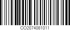 Código de barras (EAN, GTIN, SKU, ISBN): 'CO2074081011'