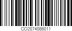 Código de barras (EAN, GTIN, SKU, ISBN): 'CO2074086011'