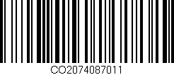 Código de barras (EAN, GTIN, SKU, ISBN): 'CO2074087011'