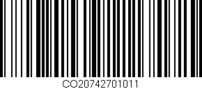 Código de barras (EAN, GTIN, SKU, ISBN): 'CO20742701011'