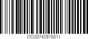 Código de barras (EAN, GTIN, SKU, ISBN): 'CO20742915011'