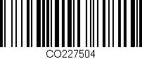 Código de barras (EAN, GTIN, SKU, ISBN): 'CO227504'