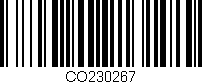 Código de barras (EAN, GTIN, SKU, ISBN): 'CO230267'