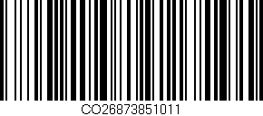 Código de barras (EAN, GTIN, SKU, ISBN): 'CO26873851011'