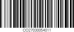 Código de barras (EAN, GTIN, SKU, ISBN): 'CO27030054011'