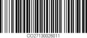 Código de barras (EAN, GTIN, SKU, ISBN): 'CO27130026011'