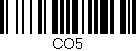 Código de barras (EAN, GTIN, SKU, ISBN): 'CO5'