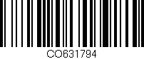 Código de barras (EAN, GTIN, SKU, ISBN): 'CO631794'