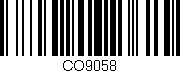 Código de barras (EAN, GTIN, SKU, ISBN): 'CO9058'