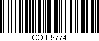Código de barras (EAN, GTIN, SKU, ISBN): 'CO929774'