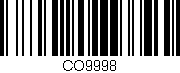 Código de barras (EAN, GTIN, SKU, ISBN): 'CO9998'