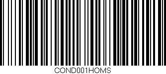 Código de barras (EAN, GTIN, SKU, ISBN): 'COND001HOMS'