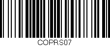 Código de barras (EAN, GTIN, SKU, ISBN): 'COPRS07'