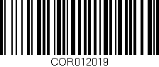 Código de barras (EAN, GTIN, SKU, ISBN): 'COR012019'
