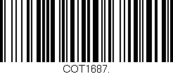 Código de barras (EAN, GTIN, SKU, ISBN): 'COT1687.'
