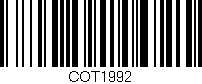 Código de barras (EAN, GTIN, SKU, ISBN): 'COT1992'