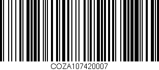 Código de barras (EAN, GTIN, SKU, ISBN): 'COZA107420007'