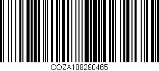 Código de barras (EAN, GTIN, SKU, ISBN): 'COZA108290465'