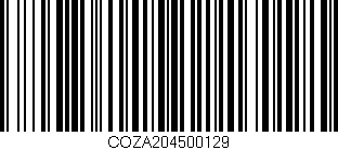 Código de barras (EAN, GTIN, SKU, ISBN): 'COZA204500129'