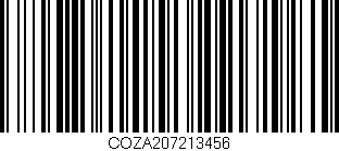 Código de barras (EAN, GTIN, SKU, ISBN): 'COZA207213456'