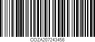 Código de barras (EAN, GTIN, SKU, ISBN): 'COZA207243456'