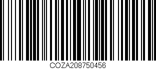 Código de barras (EAN, GTIN, SKU, ISBN): 'COZA208750456'