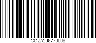 Código de barras (EAN, GTIN, SKU, ISBN): 'COZA208770008'